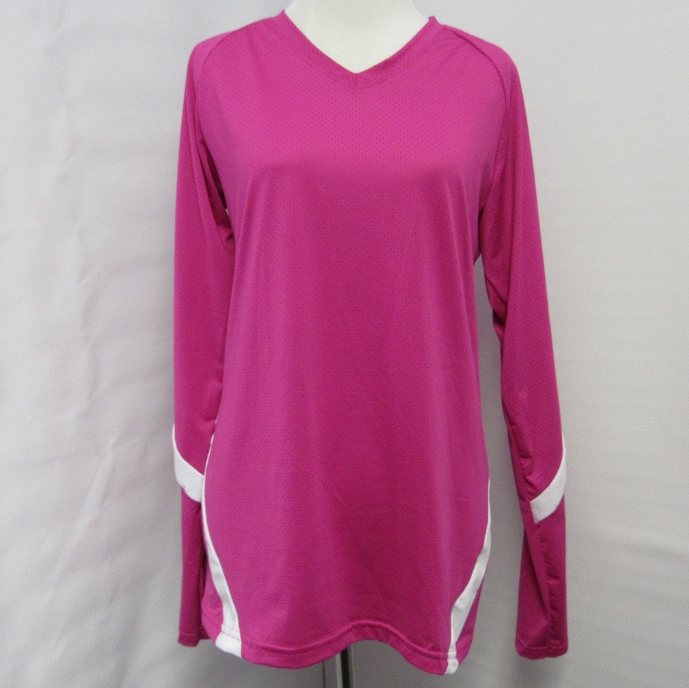 Augusta Pink/White Long Sleeve Active Women Size L
